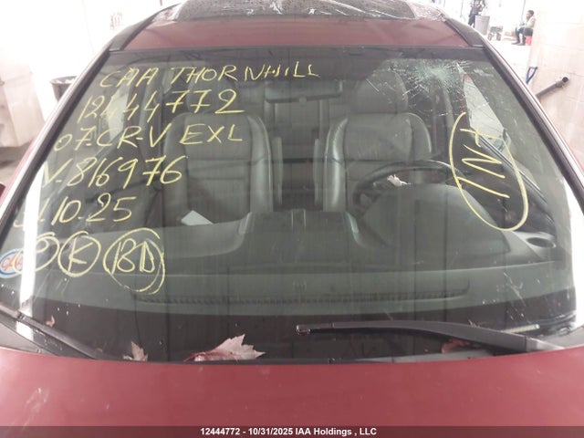12444772 :رقم المزاد ، 5J6RE487X7L816976 vin ، 2007 Honda Cr-v Exl مزاد بيع