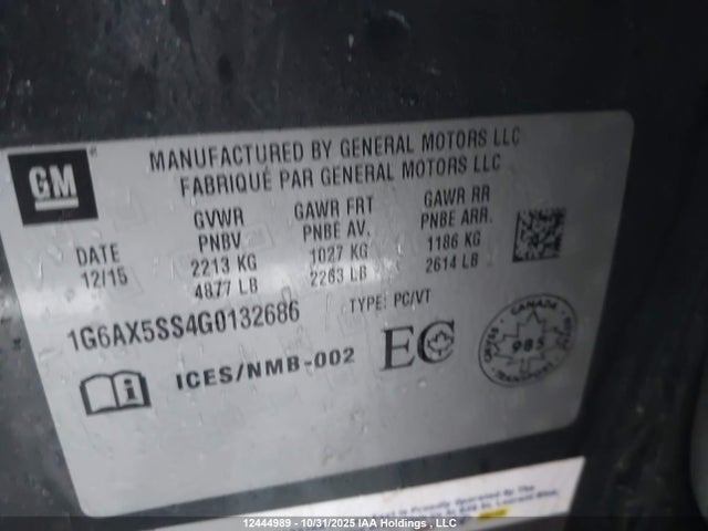 Cadillac CTS 2016 1G6AX5SS4G0132686 Image 18