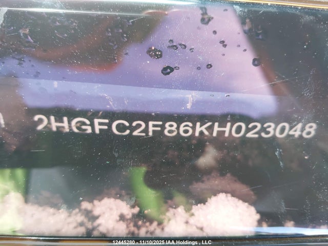 Aukcja sprzedaży 2019 Honda Civic Sport, vin: 2HGFC2F86KH023048, numer aukcji: 12445280