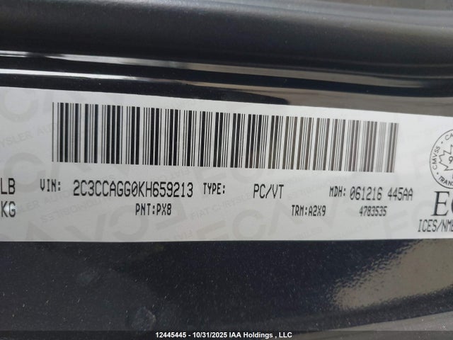 Chrysler 300 2019 2C3CCAGG0KH659213 Image 9