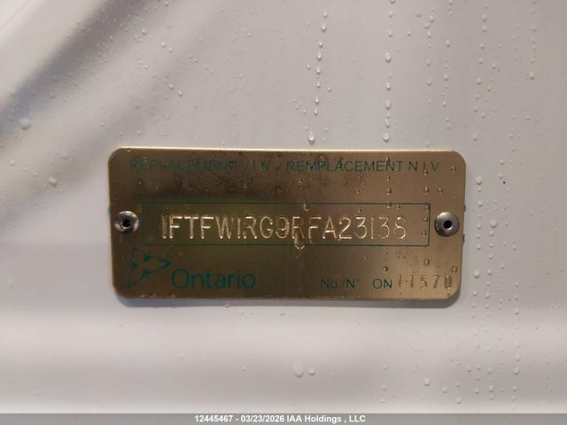 12445467 :رقم المزاد ، 1FTFW1RG9RFA23138 vin ، 2024 Ford F-150 Raptor مزاد بيع