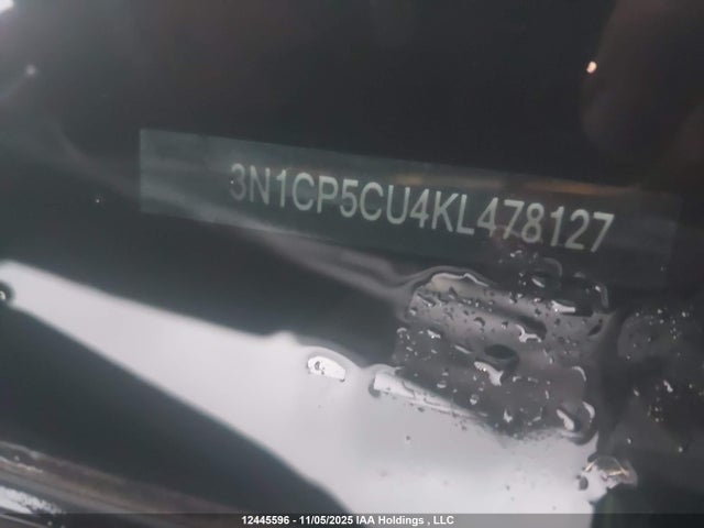 12445596 :رقم المزاد ، 3N1CP5CU4KL478127 vin ، 2019 Nissan Kicks S/sr/sv مزاد بيع
