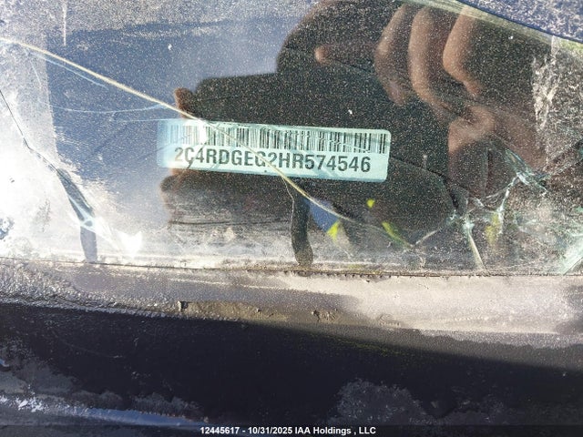 12445617 :رقم المزاد ، 2C4RDGEG2HR574546 vin ، 2017 Dodge Grand Caravan Gt مزاد بيع