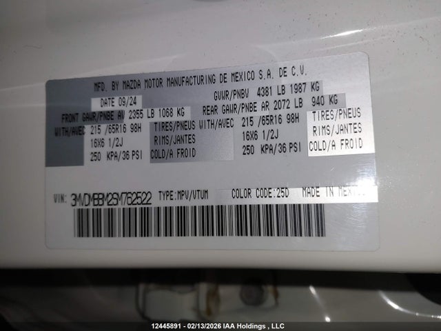 3MVDMBBM2SM762522 Mazda Cx-30 Select