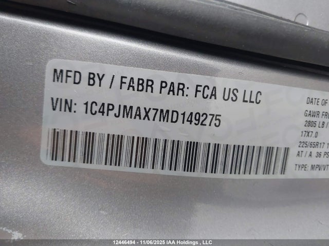 Jeep Cherokee Sport 2021 1C4PJMAX7MD149275 Image 9