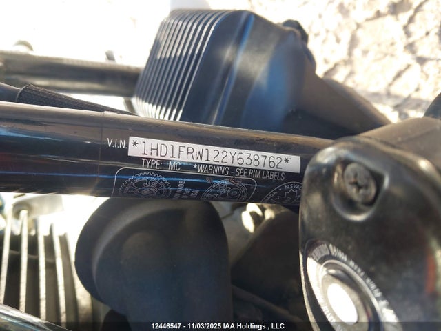 2002 Harley-davidson Flhrci მანქანა იყიდება აუქციონზე, vin: 1HD1FRW122Y638762, აუქციონის ნომერი: 12446547