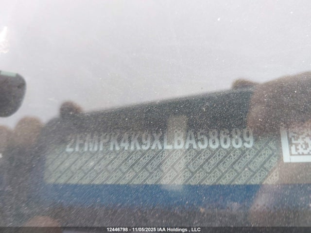12446798 :رقم المزاد ، 2FMPK4K9XLBA58689 vin ، 2020 Ford Edge Titanium مزاد بيع