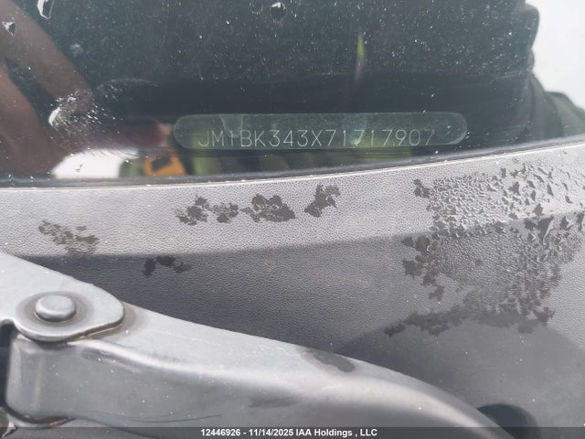 Продаж на аукціоні авто 2007 Mazda Mazda3 Gs/gt, vin: JM1BK343X71717907, номер лоту: 12446926
