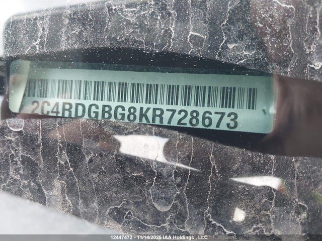 2C4RDGBG8KR728673 Dodge Grand Caravan Cvp/sxt