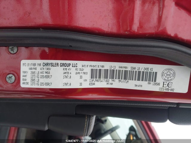 1C4PJMAB7EW171822 Jeep Cherokee Sport