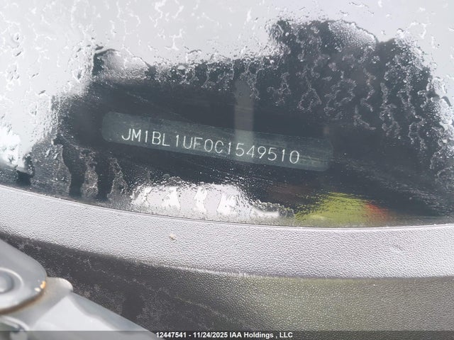 12447541 :رقم المزاد ، JM1BL1UF0C1549510 vin ، 2012 Mazda Mazda3 Gx مزاد بيع