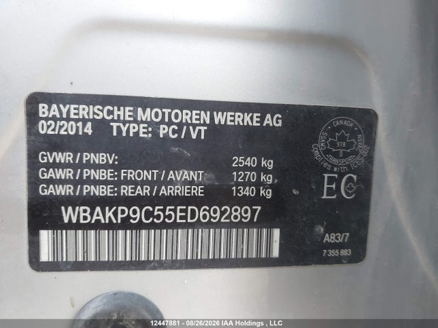 BMW 5 Series 2014 WBAKP9C55ED692897 Image 23