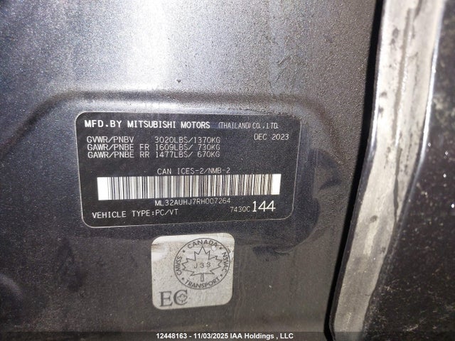 ML32AUHJ7RH007264 Mitsubishi mivec