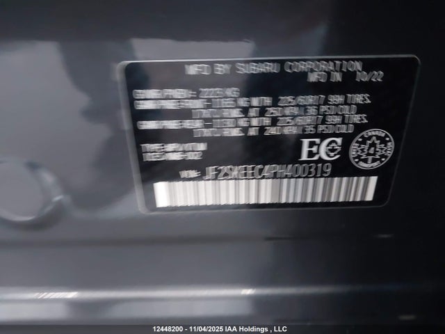 JF2SKEEC4PH400319 Subaru Forester Premium