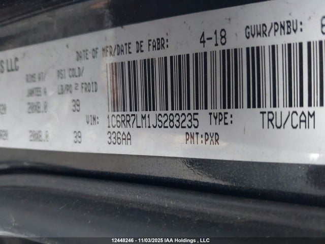 RAM 1500 2018 1C6RR7LM1JS283235 Image 9