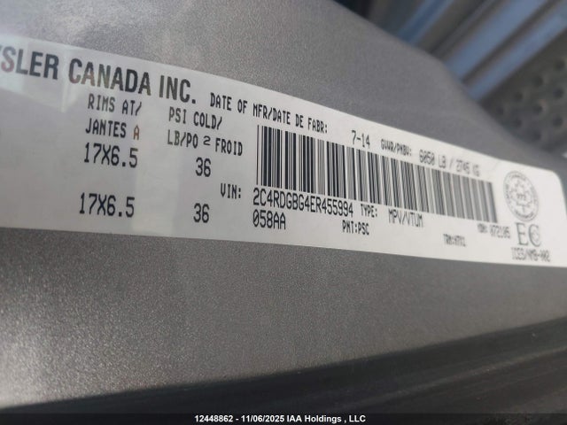 Dodge Grand Caravan Se 2014 2C4RDGBG4ER455994 Image 9