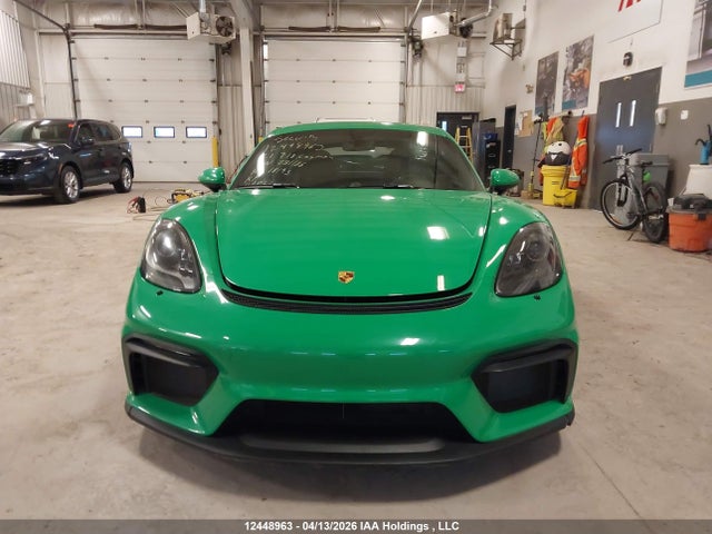 Продаж на аукціоні авто 2021 Porsche 718 Cayman Gt4, vin: WP0AC2A85MS289186, номер лоту: 12448963