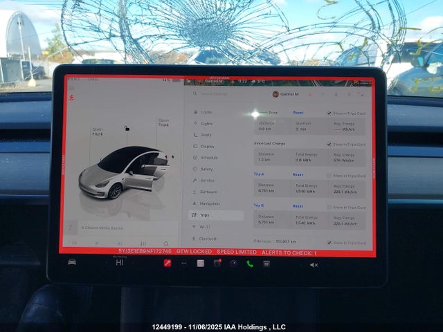 5YJ3E1EB9NF172745 Tesla Model 3 Long Range