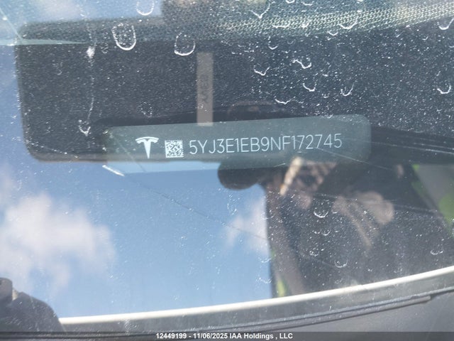 5YJ3E1EB9NF172745 Tesla Model 3 Long Range