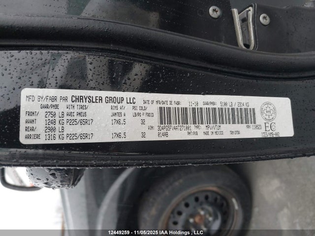 Aukcja sprzedaży 2010 Dodge Journey Sxt, vin: 3D4PG5FV4AT271001, numer aukcji: 12449259