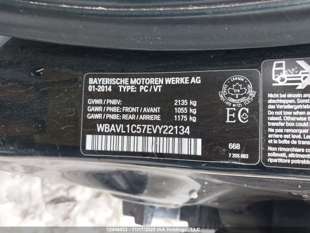 WBAVL1C57EVY22134 BMW X1 Xdrive28i