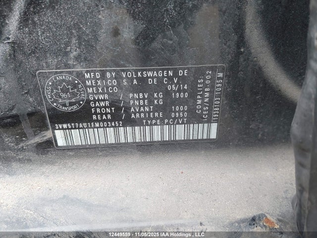 3VW5T7AU1FM003452 Volkswagen GTI