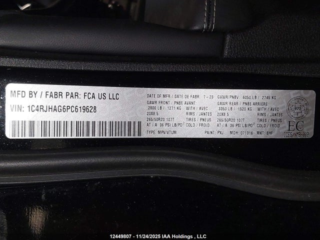 Jeep Grand Cherokee 2023 1C4RJHAG6PC619628 Image 9