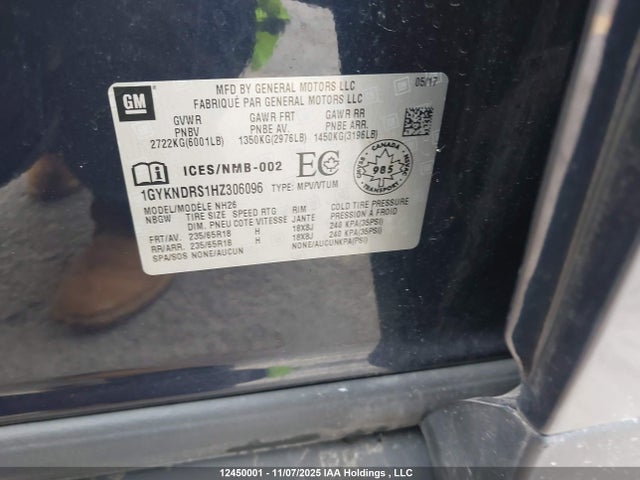 1GYKNDRS1HZ306096 Cadillac XT5