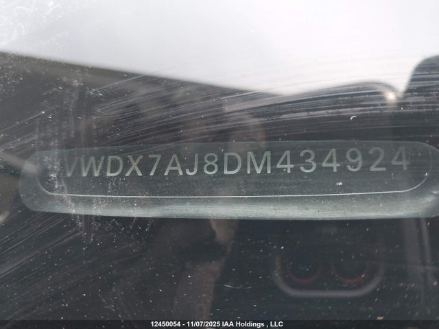 12450054 :رقم المزاد ، 3VWDX7AJ8DM434924 vin ، 2013 Volkswagen Jetta مزاد بيع
