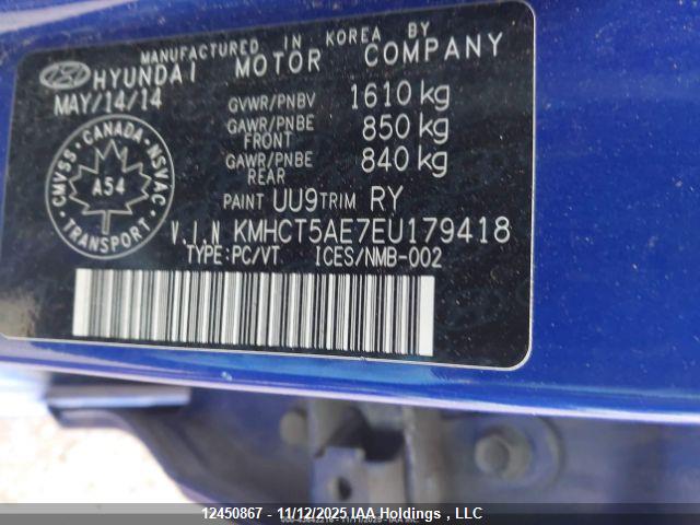 Hyundai dohc gdi gamma 2014 KMHCT5AE7EU179418 Image 10