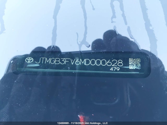 Aukcja sprzedaży 2021 Toyota Rav4, vin: JTMGB3FV6MD000628, numer aukcji: 12450869