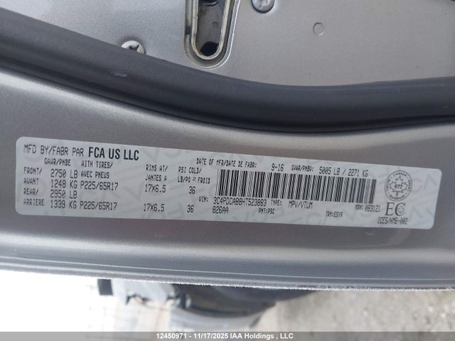 3C4PDCAB8HT523883 Dodge Journey Cvp/se