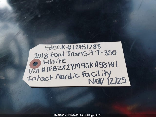 1FBZX2YM9JKA58141 Ford Transit T-350