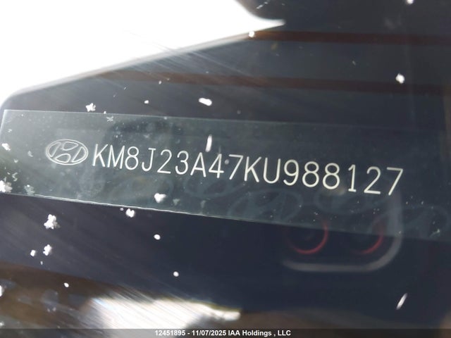 KM8J23A47KU988127 Hyundai TUCSON SE