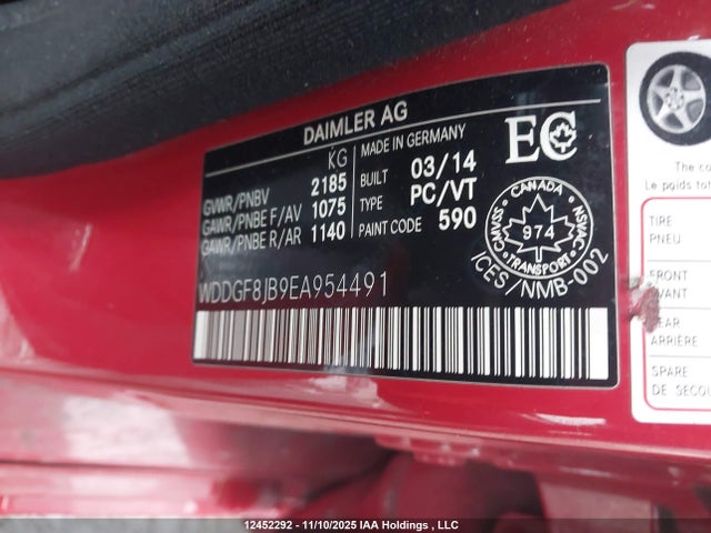 Продажа на аукционе авто 2014 Mercedes-benz C 350 4matic, vin: WDDGF8JB9EA954491, номер лота: 12452292