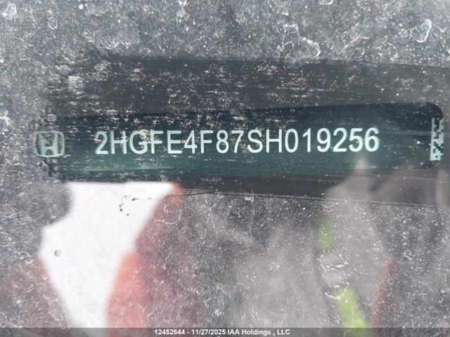 Aukcja sprzedaży 2025 Honda Civic Sport/sport Touring, vin: 2HGFE4F87SH019256, numer aukcji: 12452644