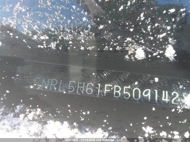 5FNRL5H61FB509142 Honda Odyssey Ex-l