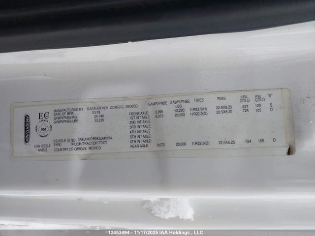 3AKJHHDR9KSJM0194 Freightliner Detroit Diesel Dd15