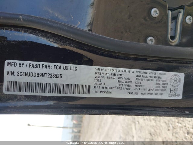 Jeep Compass Trailhawk 2022 3C4NJDDB9NT238526 Image 9