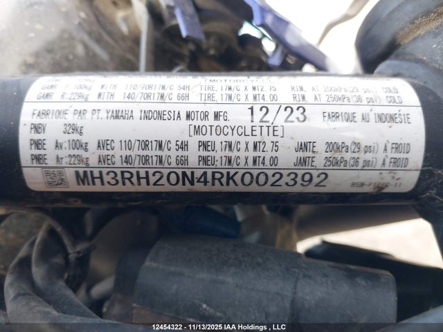 MH3RH20N4RK002392 Yamaha Mt-03