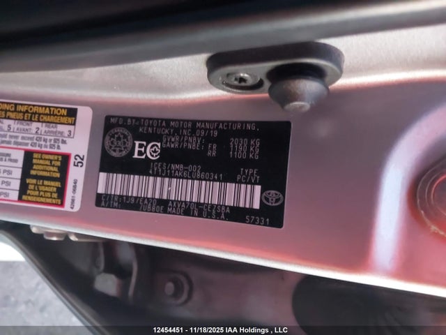 4T1J11AK6LU860341 Toyota CAMRY SE