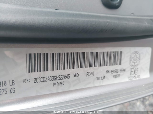 Dodge Challenger Sxt 2016 2C3CDZAG3GH322045 Image 9