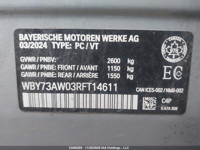 WBY73AW03RFT14611 BMW I4