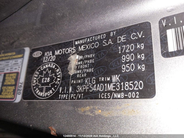 KIA mpi nu 2021 3KPF54AD1ME318520 Image 19