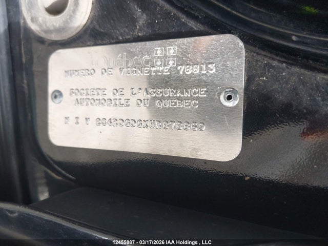 Aukcja sprzedaży 2017 Dodge Grand Caravan Crew, vin: 2C4RDGDGXHR878869, numer aukcji: 12455887