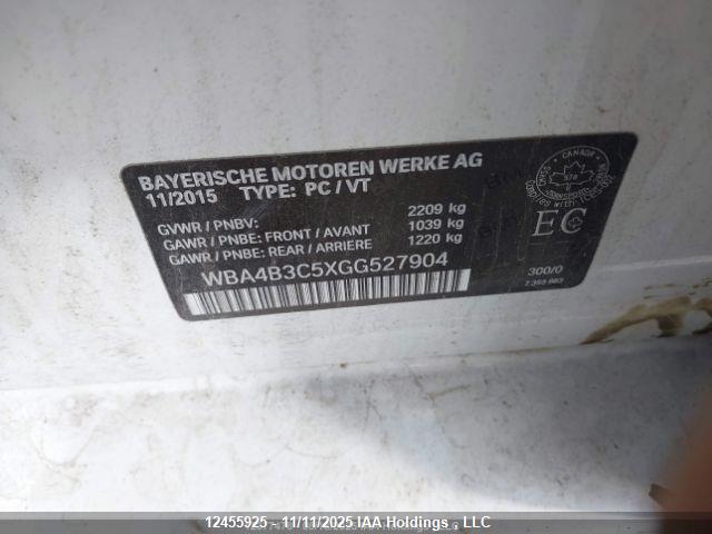 Продажа на аукционе авто 2016 Bmw 435i Gran Coupe Xdrive, vin: WBA4B3C5XGG527904, номер лота: 12455925