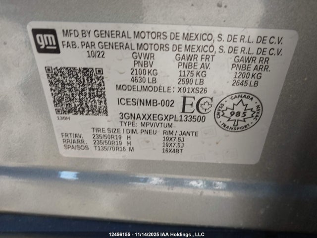 Chevrolet Equinox Premier 2023 3GNAXXEGXPL133500 Image 18