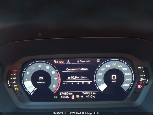 12456478 :رقم المزاد ، WAUGUCGY3PA050327 vin ، 2023 Audi A3 Premium مزاد بيع