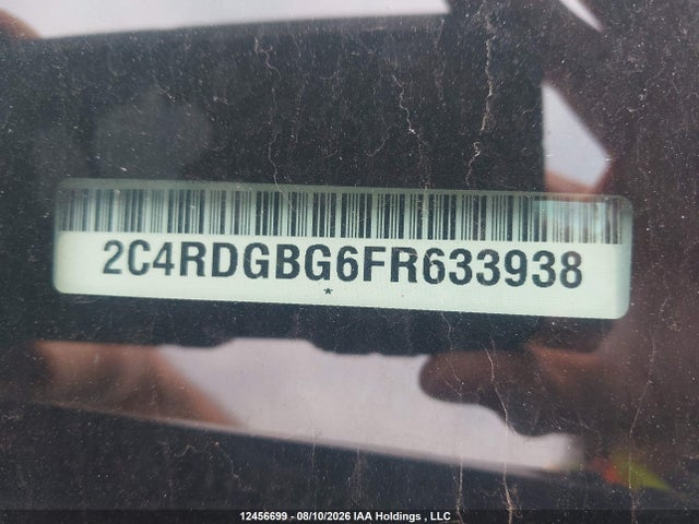 Продаж на аукціоні авто 2015 Dodge Grand Caravan Se, vin: 2C4RDGBG6FR633938, номер лоту: 12456699