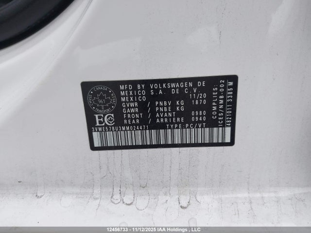 Volkswagen Jetta Highline 2021 3VWE57BU3MM024471 Image 27